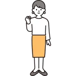 A Woman Who Takes A Guts Pose 2 SVG Icon